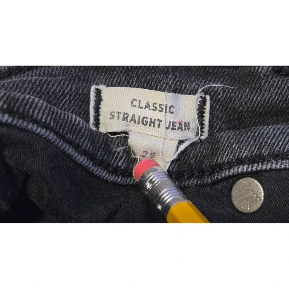Madewell Classic Straight Jeans‎ Women's Size 29 Black